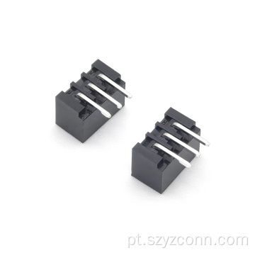 Conector de cabeçalho de pino WAFER XH2.5 preto 3P